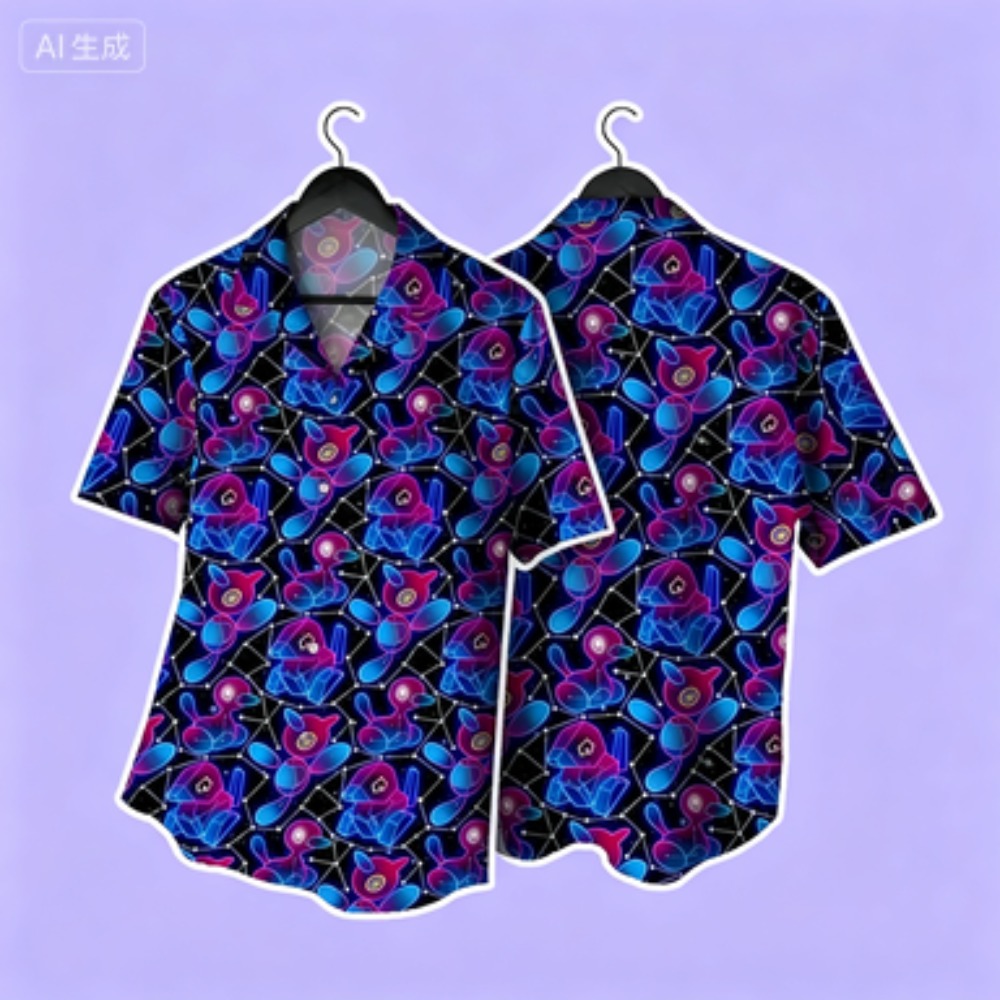 เสื้อเชิ้ตแขนสั้นพิมพ์ลายเต็มต - Custom Star Map บทวิจารณ์และราคา