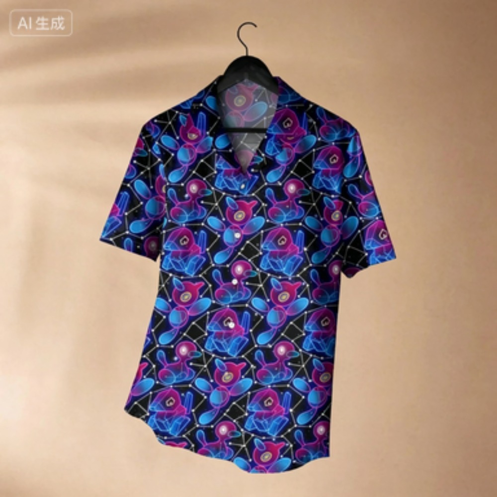 เสื้อเชิ้ตแขนสั้นพิมพ์ลายเต็มต - Custom Star Map บทวิจารณ์และราคา