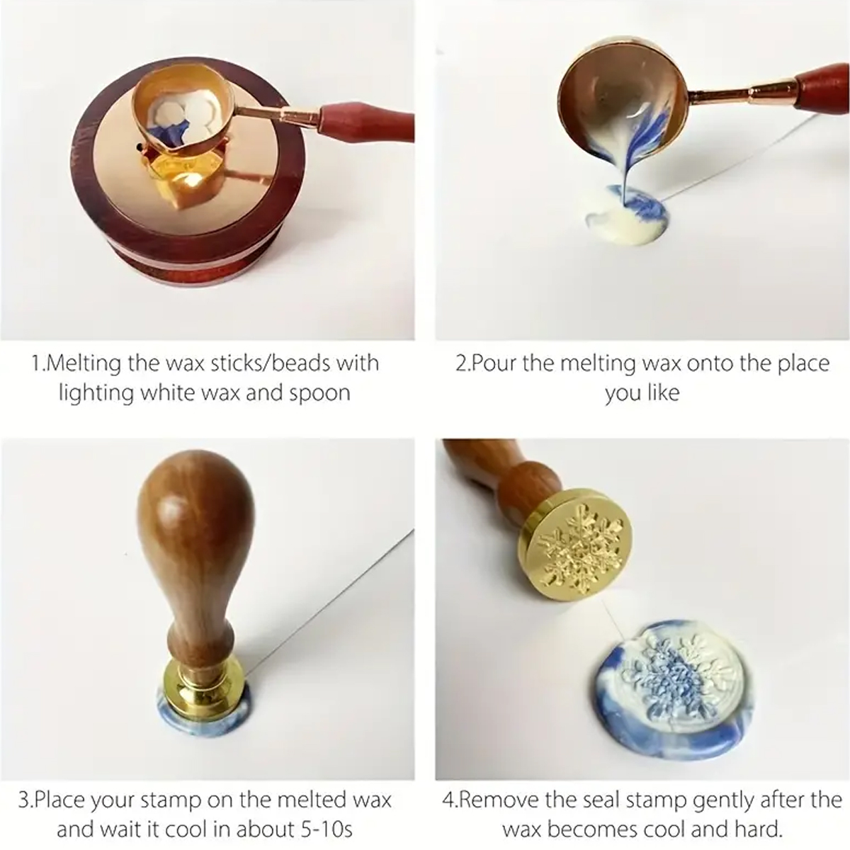 ชุดลูกปัดตราประทับขี้ผึ้ง100ชิ - Wax Seal Letter Kit บทวิจารณ์และราคา