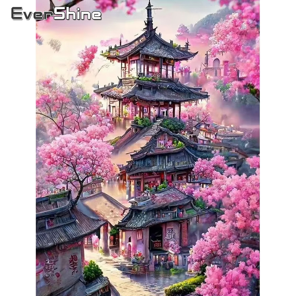 ชุดงานปักครอสติชภาพวาดทิวทัศน์ - Photo Mosaic Print บทวิจารณ์และราคา